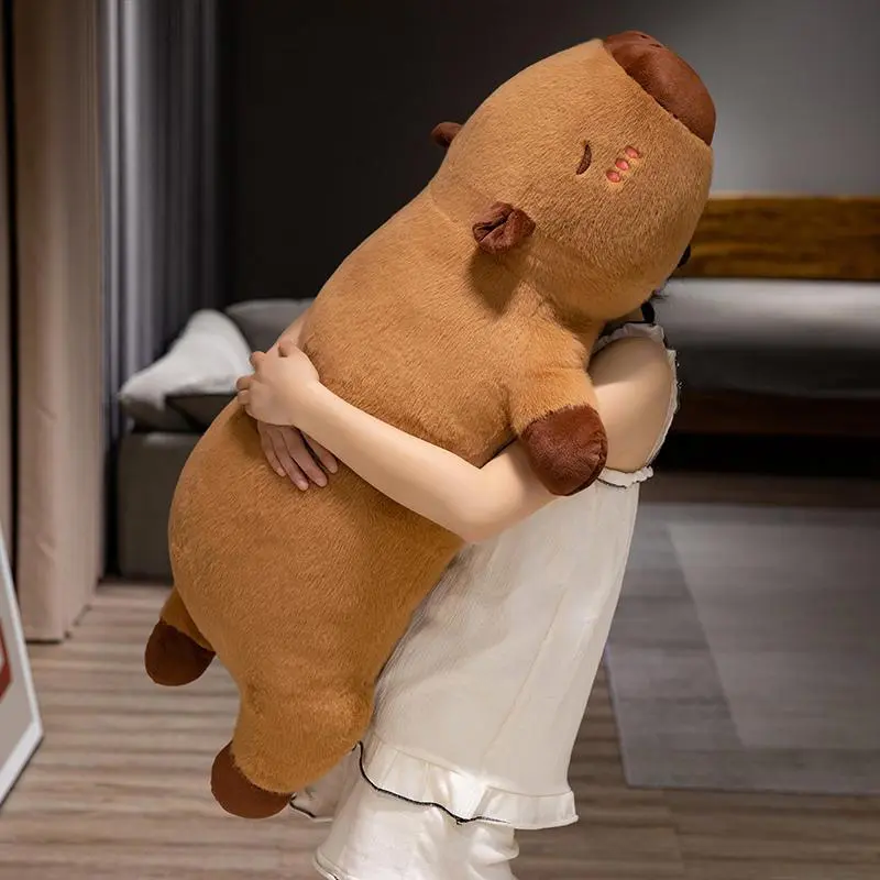 Filled with memory foam, this adorable capybara pillow is soft, comfortable, and perfectly combines the best qualities of plush toys, teddy bears, and pillows.Lightweight and portable, it's a perfect gift for a girl.