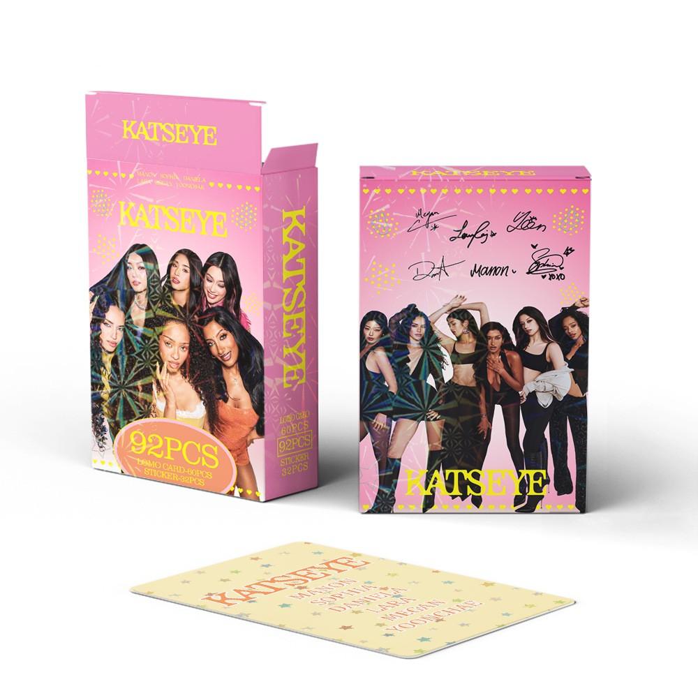 K-Pop Girl Group 3-Inch Double-Sided Lomo Card Decorative Photo Stickers, Fan Collection Accessories, Cross-Border Merchandise