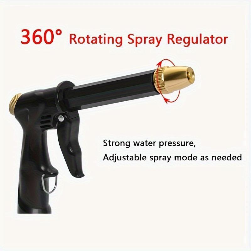 1pc High-Pressure Car Washing Water Gun, Plastic Gun Body, Garden Water Hose Nozzle, Garden Shower, Multifunction Watering Tool, Powerful Cleaning