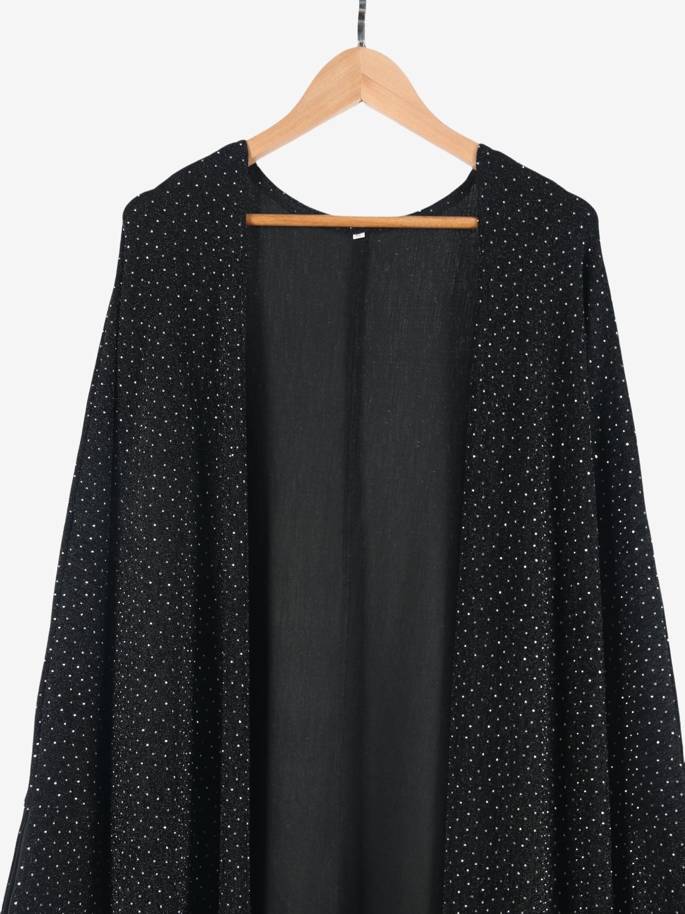 Women's Long Coat Full Rhinestone Luxury Party Loose Fit, Elegant Holiday Outerwear, Stylish Evening Wear, Fashionable Winter Clothing