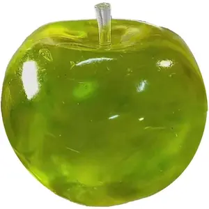 Stress Relief Toy Slow Rising Clear Green Fruit Ball, Soft Anxiety Relief Fidget Pinch Sensory Decompression Gift for Adults Kids Office Desk Decor Cyan (2)