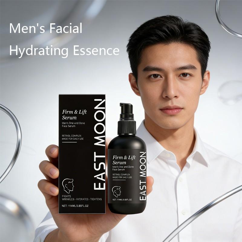East Moon Men's Facial Hydrating Essence, Gentle Moisturizing Serum, Daily Use for Soft and Smooth Skin, Nourishing Face Care