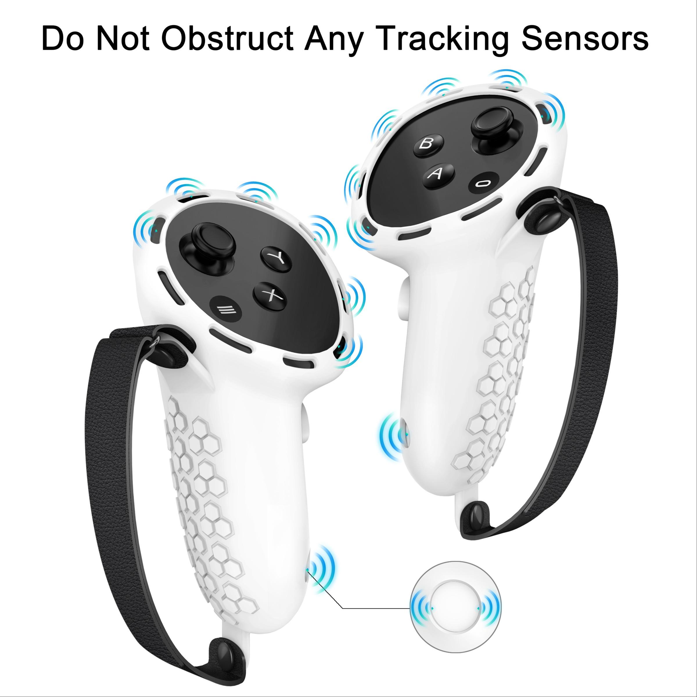 Anti-slip & Anti-drop Controller Handle Cover (Controller not Included), Adjustable Knuckle Strap Handle Protector, Compatible with Meta Quest 3 Accessories