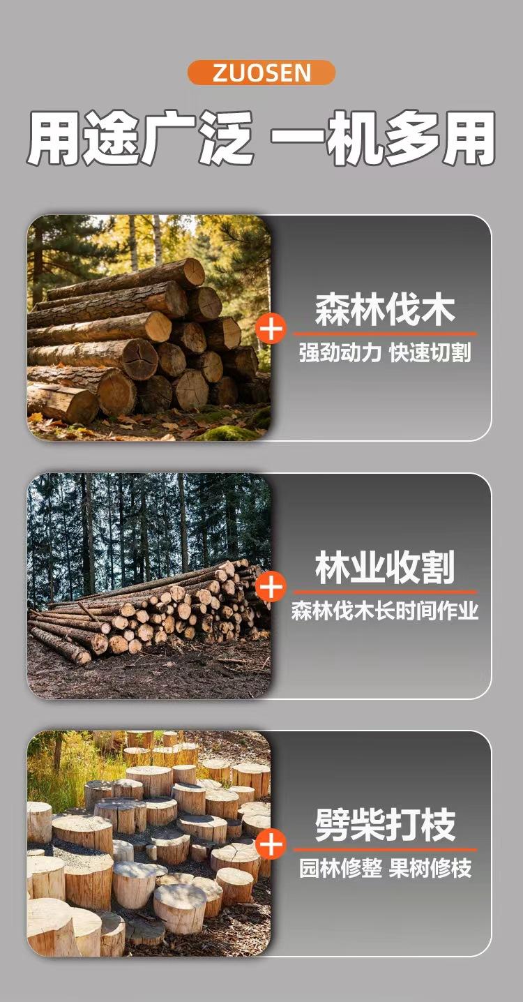 60cc gasoline chainsaw 20inch Gasoline-powered chainsaw Two-stroke gasoline handheld chainsaw Power saw for cutting wood and trimming trees