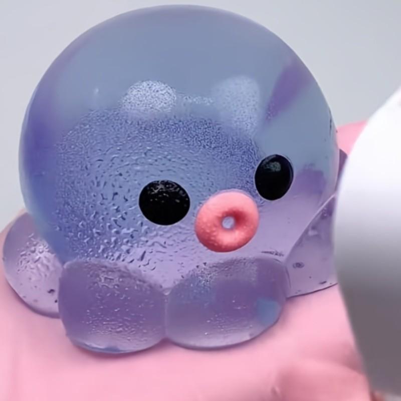 Muddy Octopus Pinch Little Book Decompression Toy, Inflatable Bubble Stress Relief Fidgeting, Slow Rebound Musical Squeeze Fun, Stress Relieving Accessory