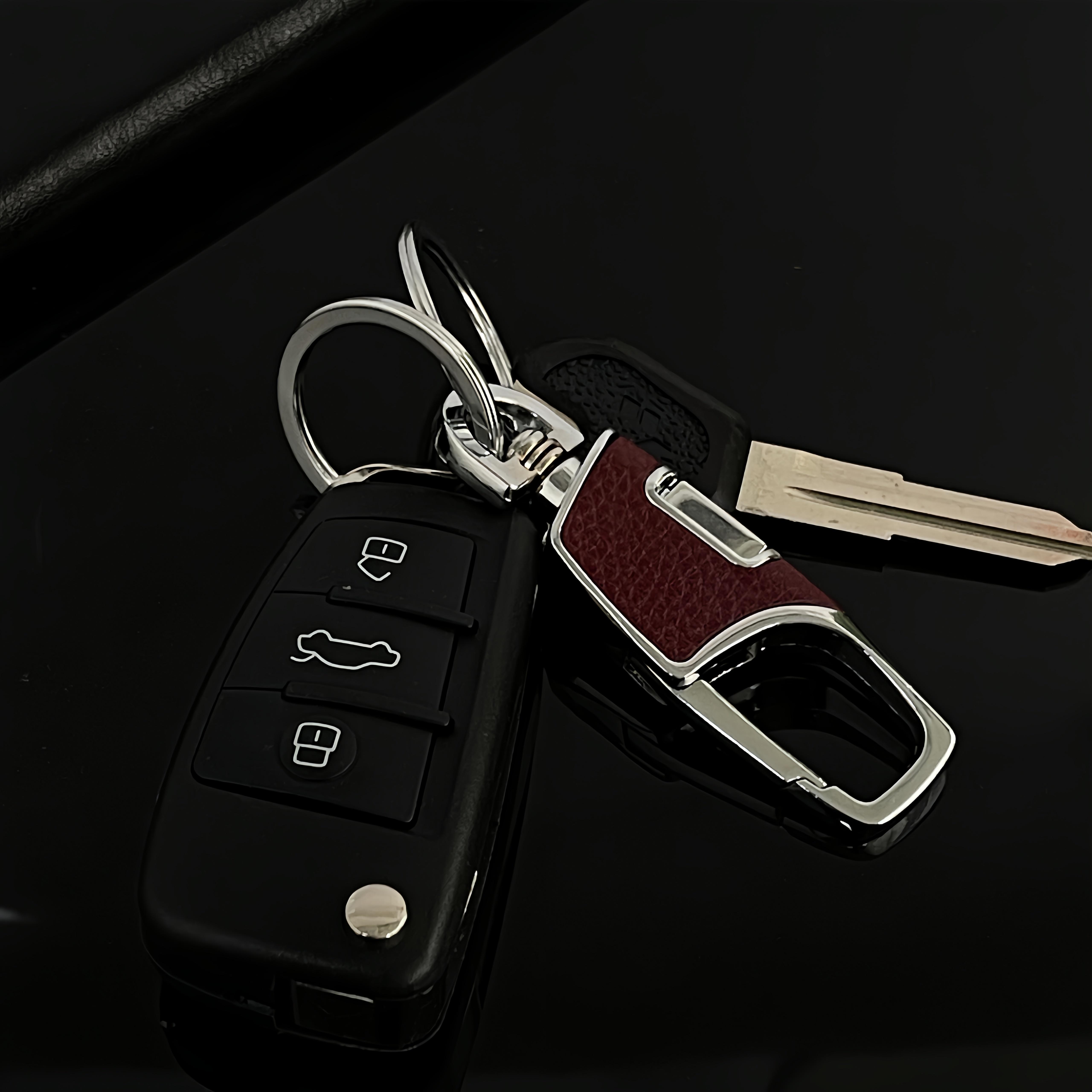 3-Pcs Metal Construction Keychain with Detachable Key Rings Stainless Steel Keychain for Car Keys Gift for Men Women Business Accessories Travel Essentials Heavy Duty PU Leather Keychain 3-Pack 3-Pcs Metal Construction Keychain with Detachable Key Rings Stainless Steel Keychain for Car Keys Gift for Men Women Business Accessories Travel Essentials Heavy Duty PU Leather Keychain 3-Pack