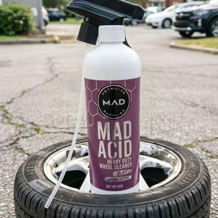 Mad Acid Glass Cleaner, Rust Remover for Car Wheel, Car Wheel Cleaner, Professional Car Cleaning & Care Product, Car Wash Accessories