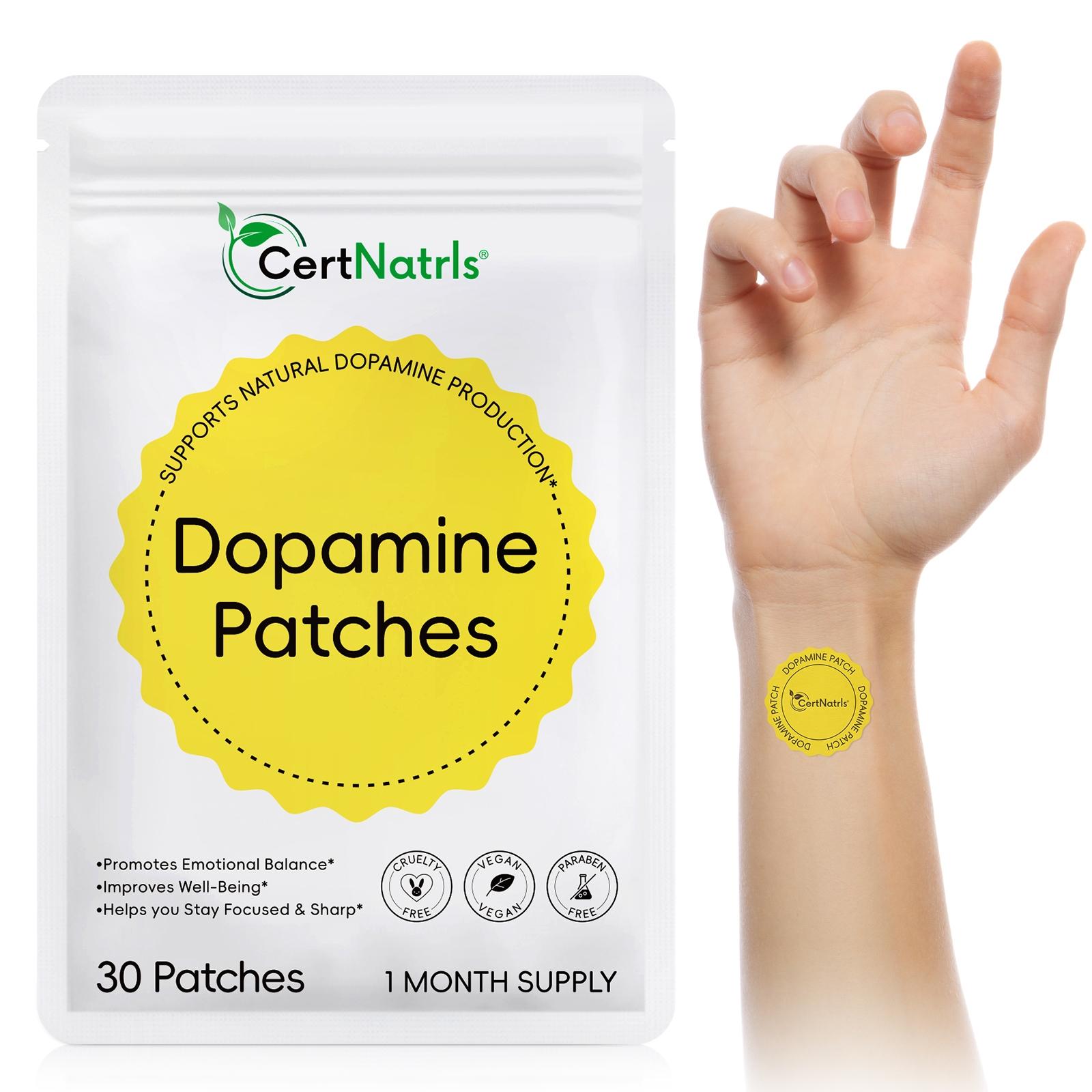 Dopamine Patch Set, Emotion Balance & Focus Booster Patches, Emotion Balancing, Wearable Health Care for All Ages, Office & Sports Use, 30 Sheets Per Pack