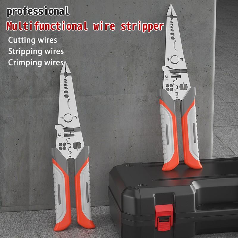 Professional  Wire Stripper Tool, Stripping Cutting Crimping Pliers,  Multi-Function Wire Tool for Electricians Industrial Home, Hand Tools