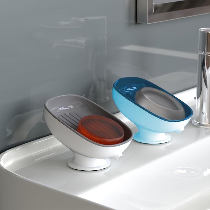 Adjustable-Angle Soap Holder – Punch-Free Suction Cup with Detachable Tray & Drainage Hole, Stylish New Design