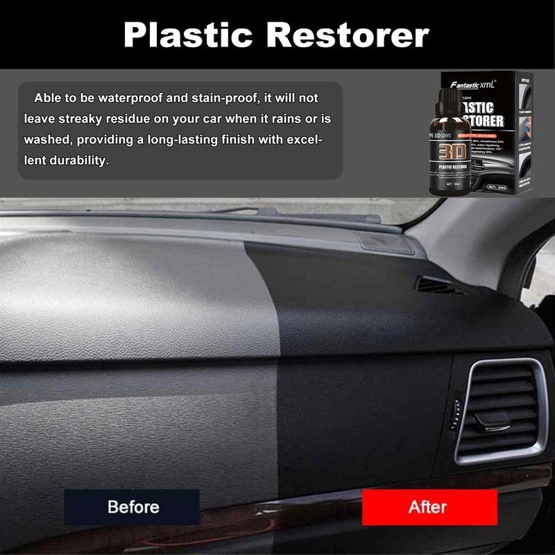 Car coating Plastic Restorer car accessories PolishLiquid Gloss Protect Leather & Trim Restorer, CarWashing &Maintenance Product car gadgets