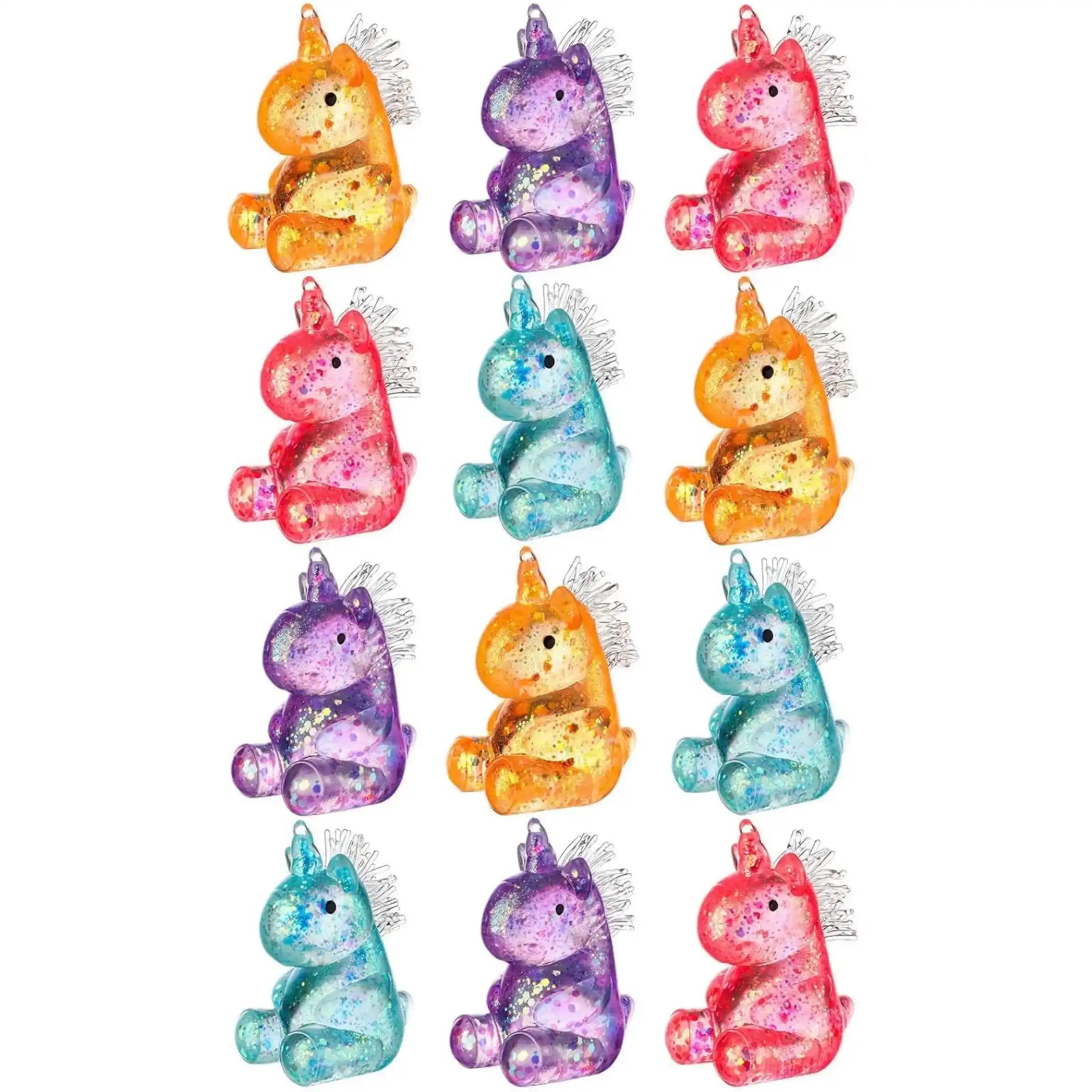 12 PCS Unicorn Maltose Fidget Toy Random Color, Sensory Stress Relief Soft Ball for Adults & Kids, Play Party Favor Prank Squeeze Toy, Anti-Anxiety Hand Pressure Reliever, Squishies, Cute, Children's Day Gift