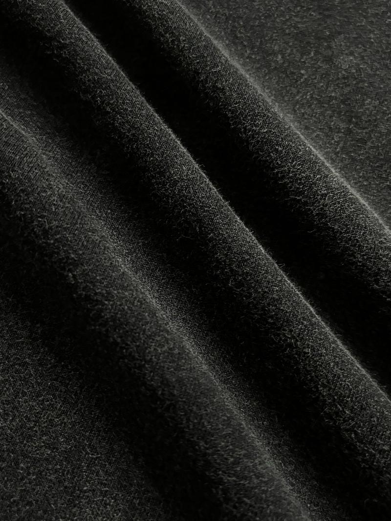 Men's Washed Vintage Round Neck Long Sleeve T-Shirt, Casual Fashion Tee for Daily Wear, Comfortable Cotton Material, Perfect for Spring & Fall