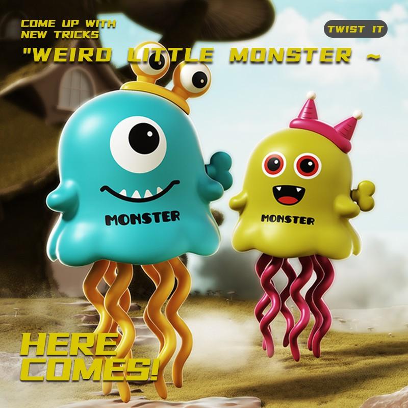 1pcs Cute Dancing Monster Wind-Up Toy, Realistic Baby Animal Stress Relief, Crawling Running Toy for Kids Aged 3+, Baby Play
