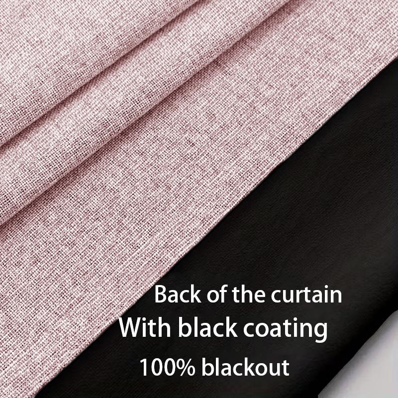 100% Light Blocking Sunscreen Curtains, Indoor Dark Cotton Polyester Fabric with Lining, Modern Romantic Simple Style for Bedroom Living Room