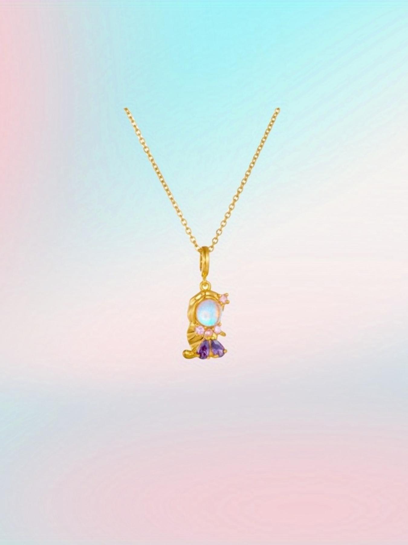 Cute Cartoon Fairy Tale-Style Mini Figure Pendant Necklace Set for Women – Spring/Summer Fashion Accessory – The Perfect Gift for Family, Friends, and Loved Ones