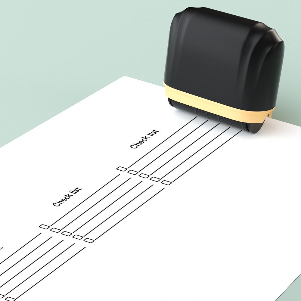 Large Planner Roller Stamp Checklist, Daily Diary Record, Important Matters Log, Office Meeting Recording, Task Assignment Tracker