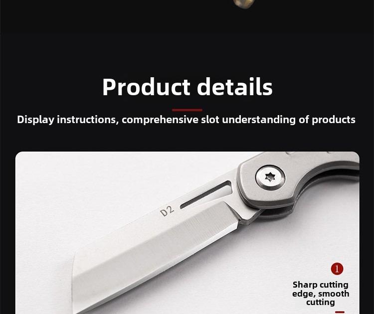 3 camping stainless steel fruit knives high hardness sharp folding knives outdoor multi-function self-defense portable survival knife men's gift