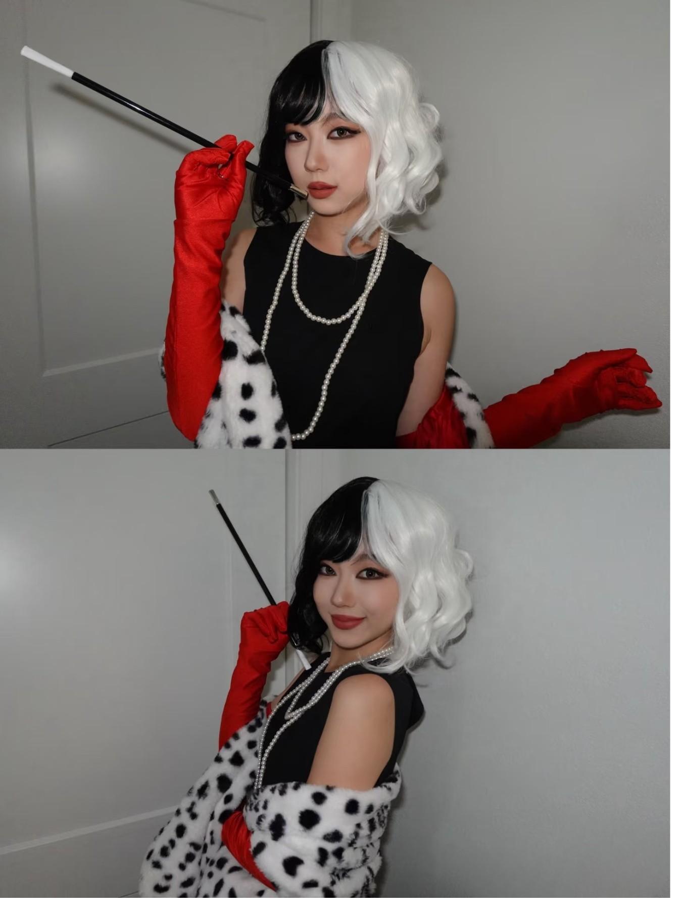 6-Piece Witch Costume Set, Fun Cosplay Props, Party Accessories, Summer New Arrival, Colorblock Design, All Seasons