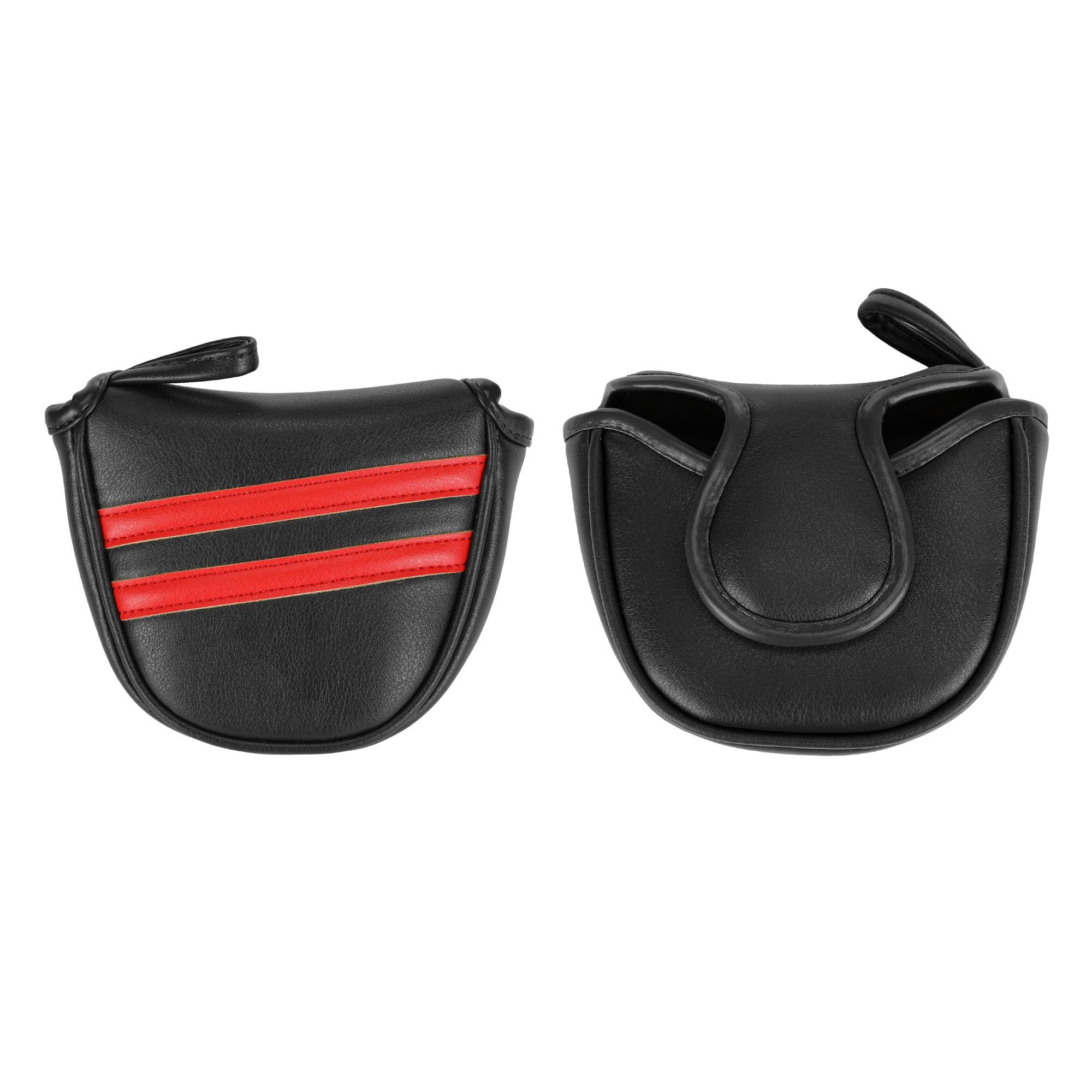 Golf Putter Cover,Magnetic Closure Design,Suitable for various mallet-style putters,Available in 5 colors,Durable golf club accessory.