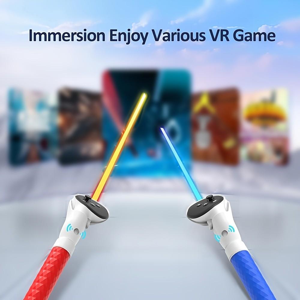 Meta Quest 3s/3 Abs Hard Grip Controller Extension, Enhanced Control for Oculus Quest 3/3s VR, Durable Accessory for Gaming