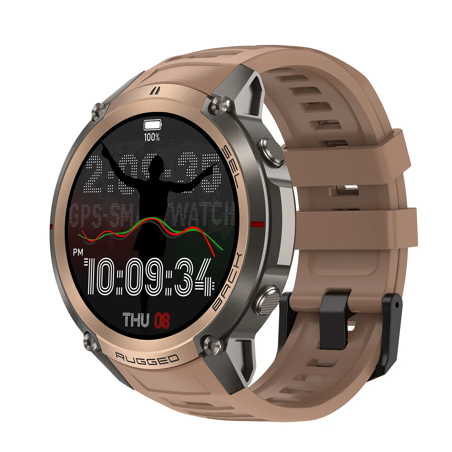 2026 New GPS Smart Watch, 1.43 Inch Amoled Screen, 5ATM Waterproof, 500mah Long Battery, Bluetooth-compatible Connectivity, Outdoor Sports, Sports Smartwatches, Built in GPS Offline Map Downloads