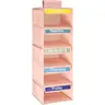 Student Daily Clothing Multi Functional Organizer Bag, Monday-Friday School Clothes Storage, Includes 10 Weekday Tags, Side Pocket Design