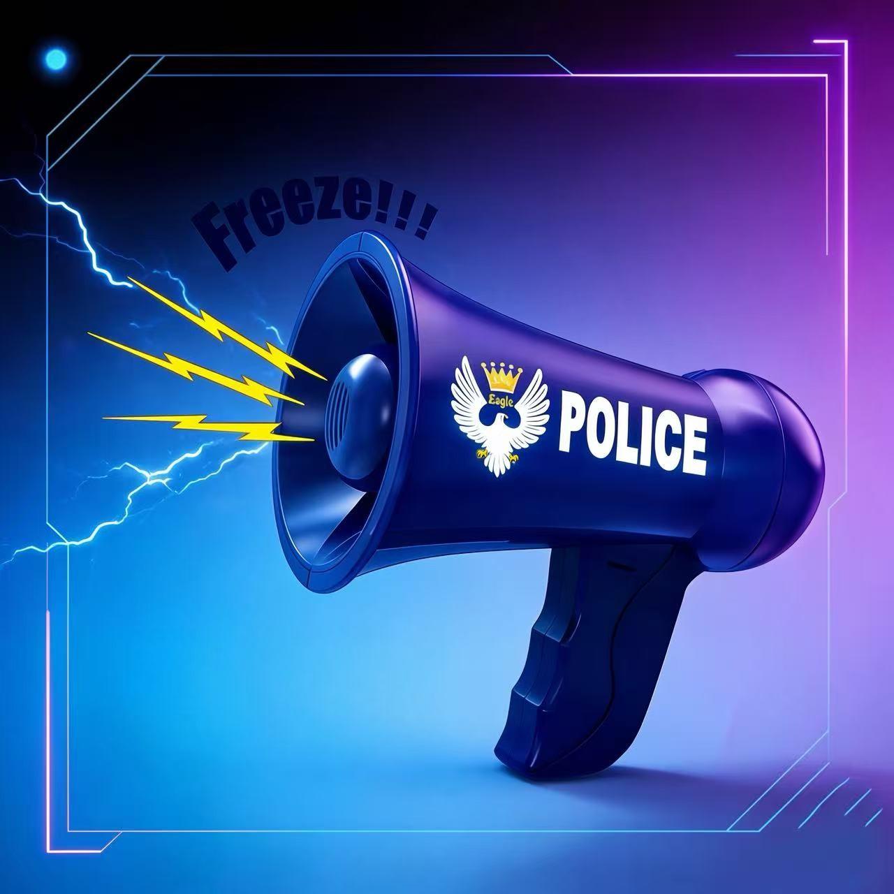 Handheld Voice Changer Megaphone Toy, Police Firefighter Role Play Kids Toy, Suitable for Boys and Girls, Fun Sound Amplifier