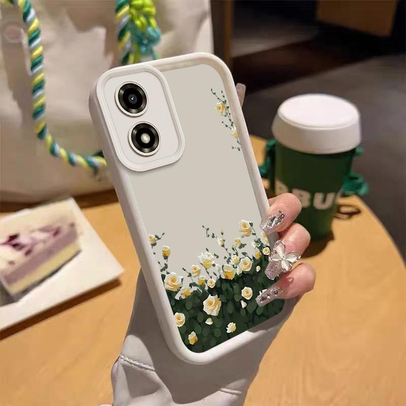 1 Piece Elegant flowers Stylish For Moto G04S 4G Case With Comfortable feel Finish Featuring Impact Resistant For Casual