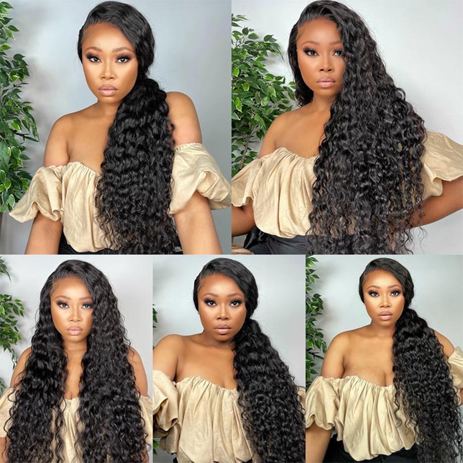 Glueless Wig Human Hair Deep Wave 6x4 5x5 9x6 Pre Cut Lace Wig Human Hair Ready To Wear Lace Closure Wigs for Women Transparent Lace Front Wig #TikTokShopFallDealsForYou #TikTokShopHolidayHaul