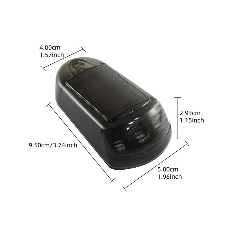 Car Solar Powered Security Strobe Light,Dummy Alarm Wireless Warning Anti-Theft Caution Lamps,LED Flashing Imitation Decoration
