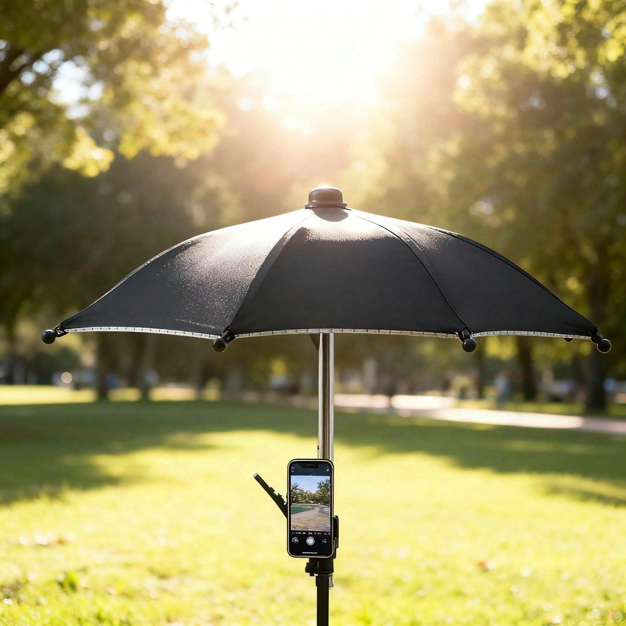 Flexible Phone Sunshade, Mini Outdoor Sun & Rain Protector, Anti-Glare Photography Accessory, Easy to Use, No Power Required