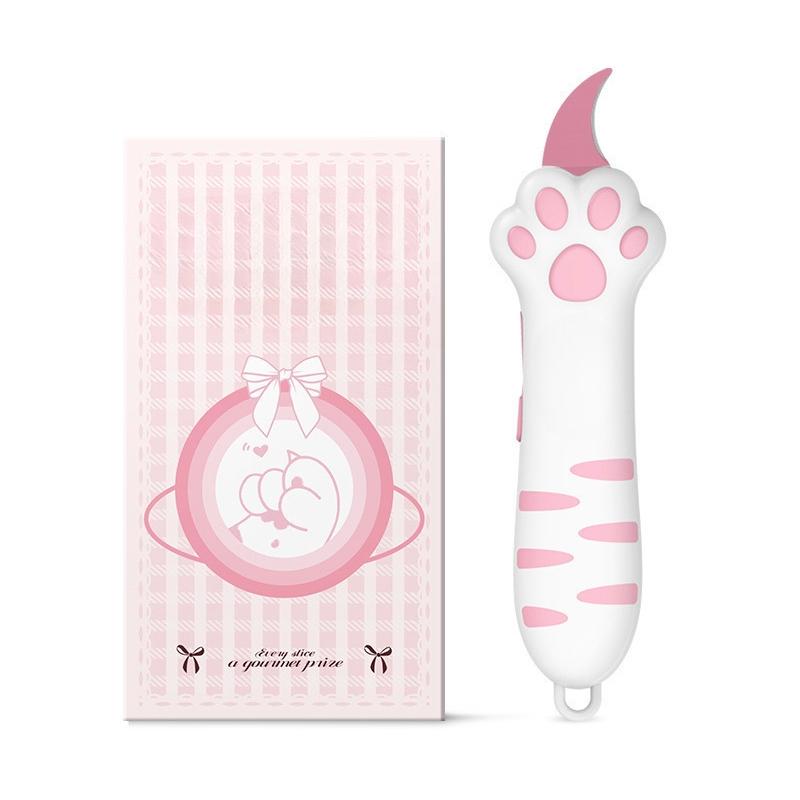 2026 New Extendable Cat Claw Knife, Cute Cat Shape Unboxer, Portable Pet Lover Tool, Multi-Functional Utility Knife for Boxes and Seals