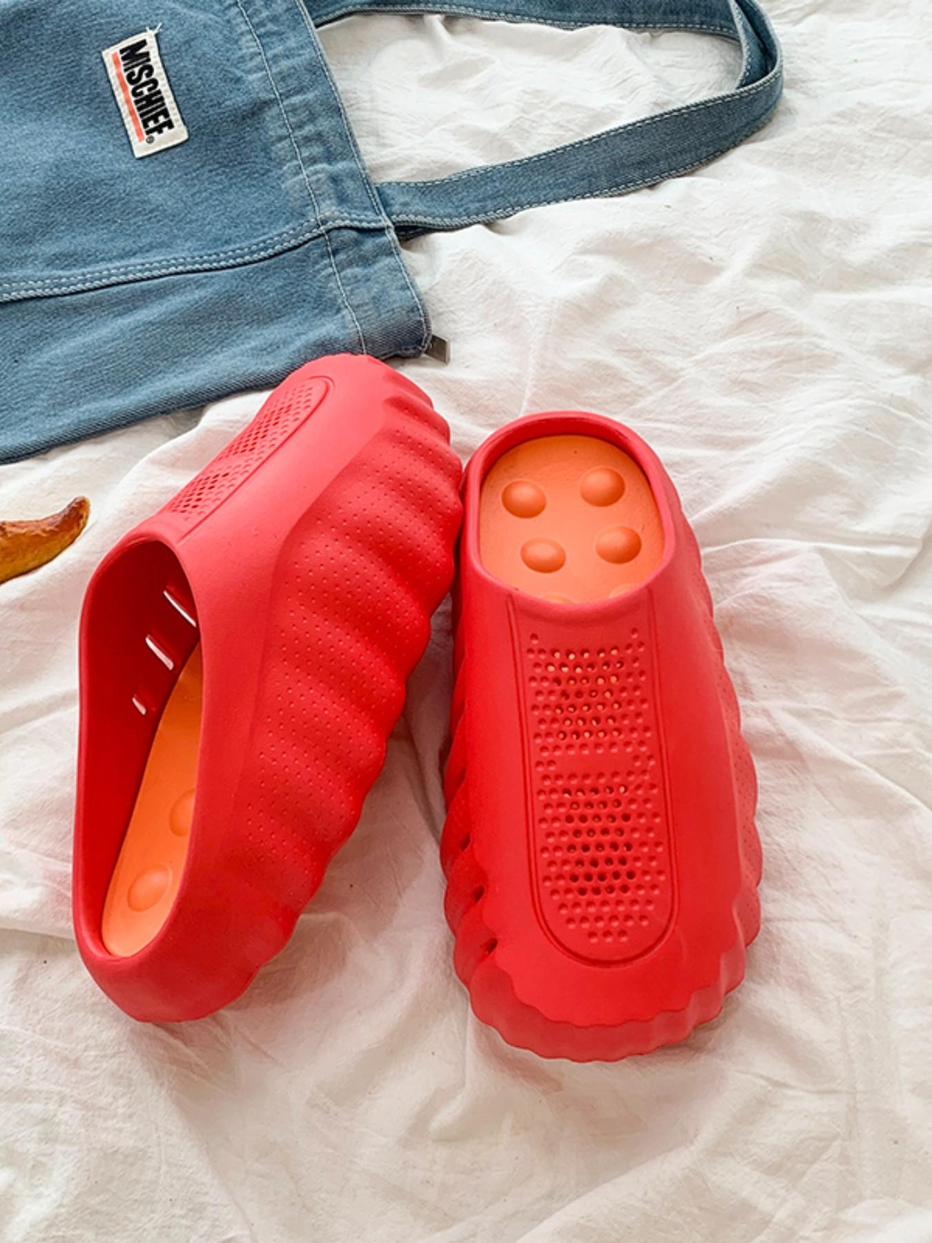 2026 Style Massage Slippers, Couples' Comfortable Soft Outdoor Sports Shoes, Men's Toe-Over Slippers, All Seasons Eva Material