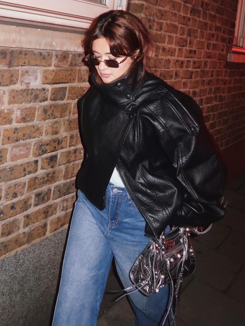 Women's Faux Leather Jacket New In Coats Demi-Season Black Brown Jacket Short Coat Spring Asymmetric Zip Motorcycle Jacket Streetwear Long Sleeve Red Aviator Jacket Womens Coat