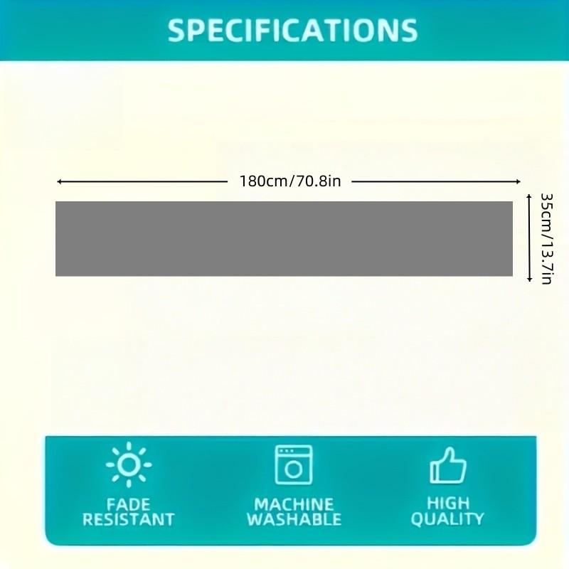 1Pcs Easter Table Runner, Cute Rabbit Pattern, Festive Dining Settings, Spring New Home Decor, Durable Polyester Material, Suitable for Dining Room Kitchen TV Cabinet