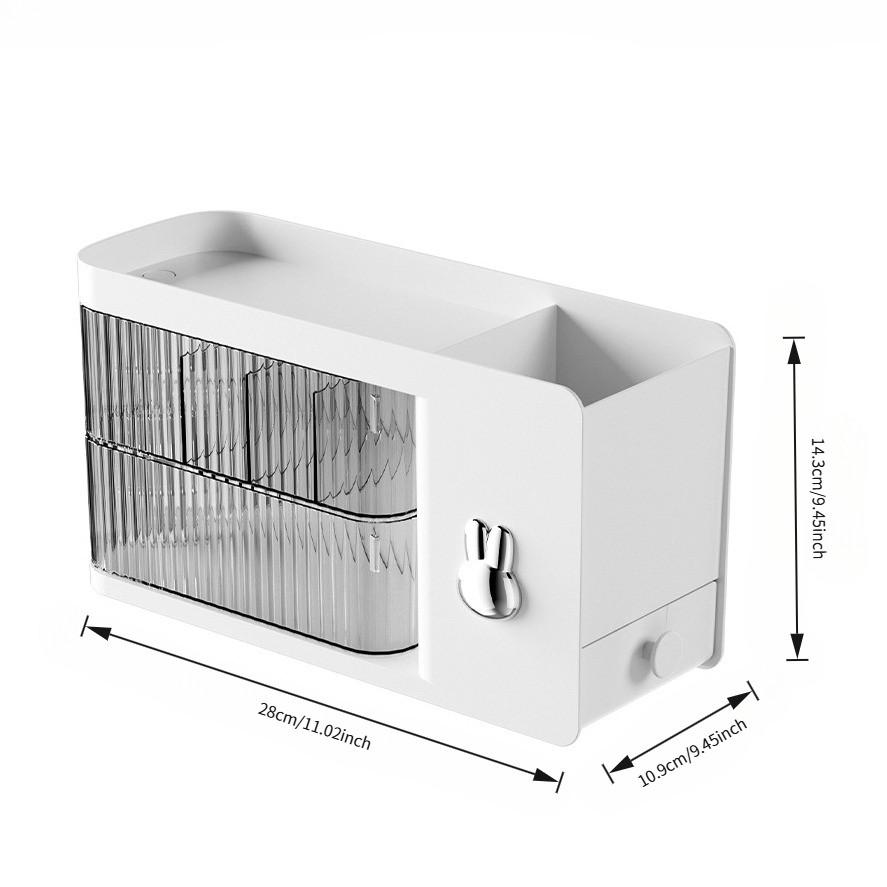 Rotating Wall-Mounted Multi-Functional Desktop Storage Box, Modern Storage Organizer, Organize Phone Charger Cables, Bathroom Small Items, Home Office Use, Desk Organizer Tidy