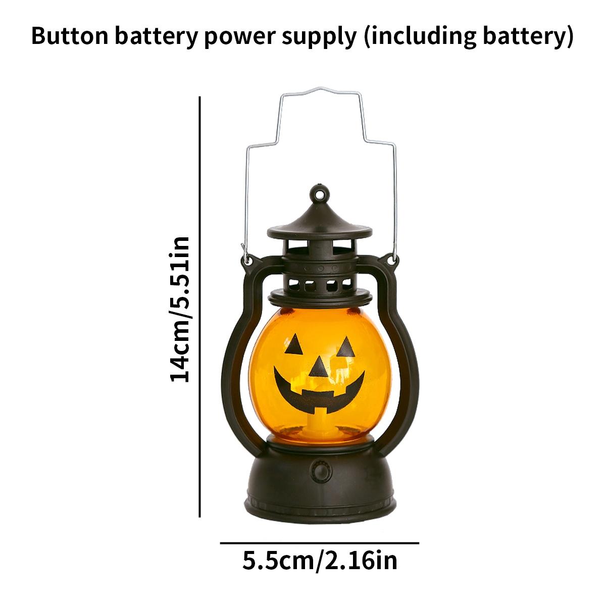 Halloween Pumpkin Oil Lantern, /box LED Hanging Light, Retro Hanging Light for Holiday Party, Perfect for Festive Decorations, Ornaments