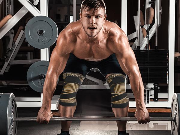 UGEM Copper Knee Braces with Strap for Knee Pain Women and Men(2 Pack), Knee Compression Sleeve for Arthritis, ACL, Meniscus Tear, Joint Pain Relief, Knee Support for Working, Running, Weightlifting Healthcare Tool Leg Supporter Legit Kneepads