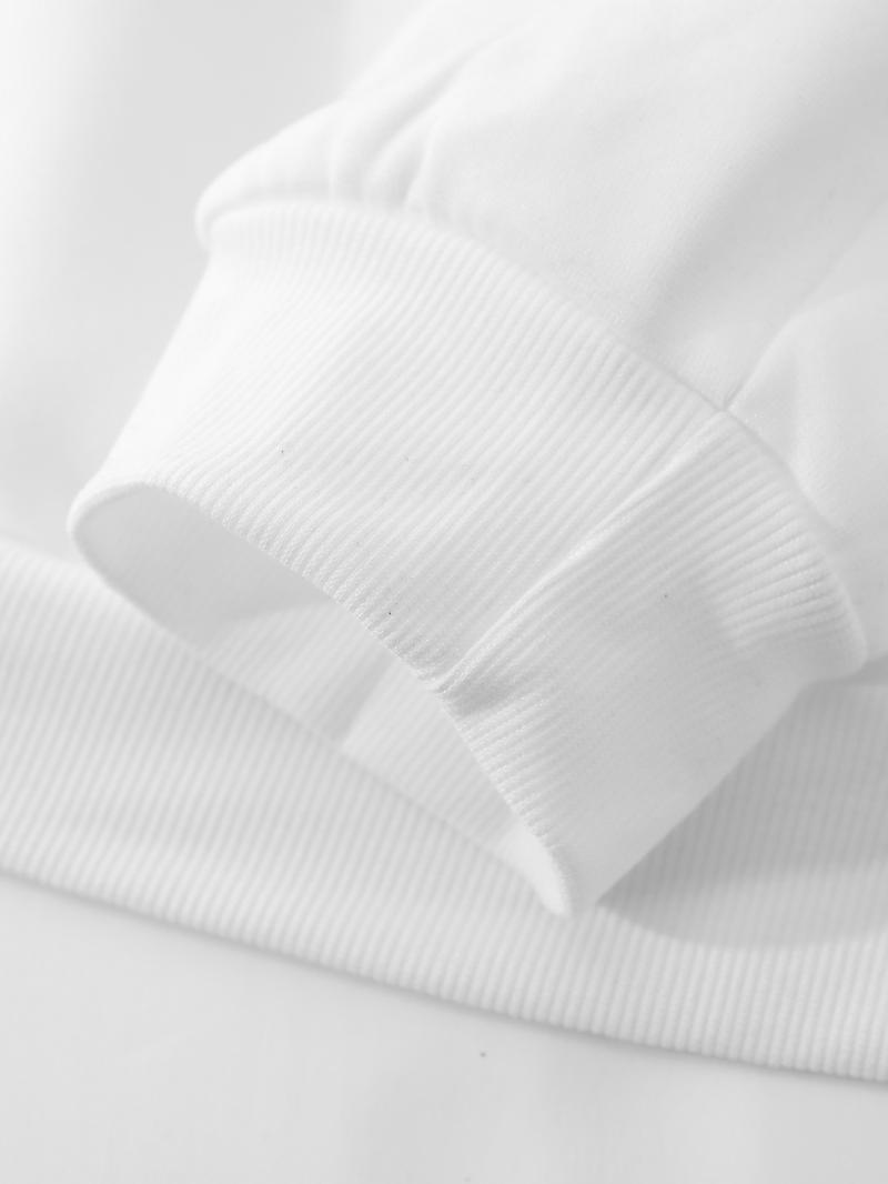 Men's Regular Fit Contrast Trim Zip Up Half Placket Sweatshirt, Casual Comfy Long Sleeve Collared Pullover for Spring & Fall, Fashion Men's Top for Daily Wear, Hoodie