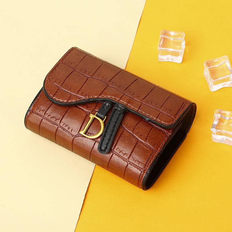2026 fashion trend unique design stone-pattern coin purse, simple multi-card slot wallet, stylish small pocket organizer, fashionable card holder