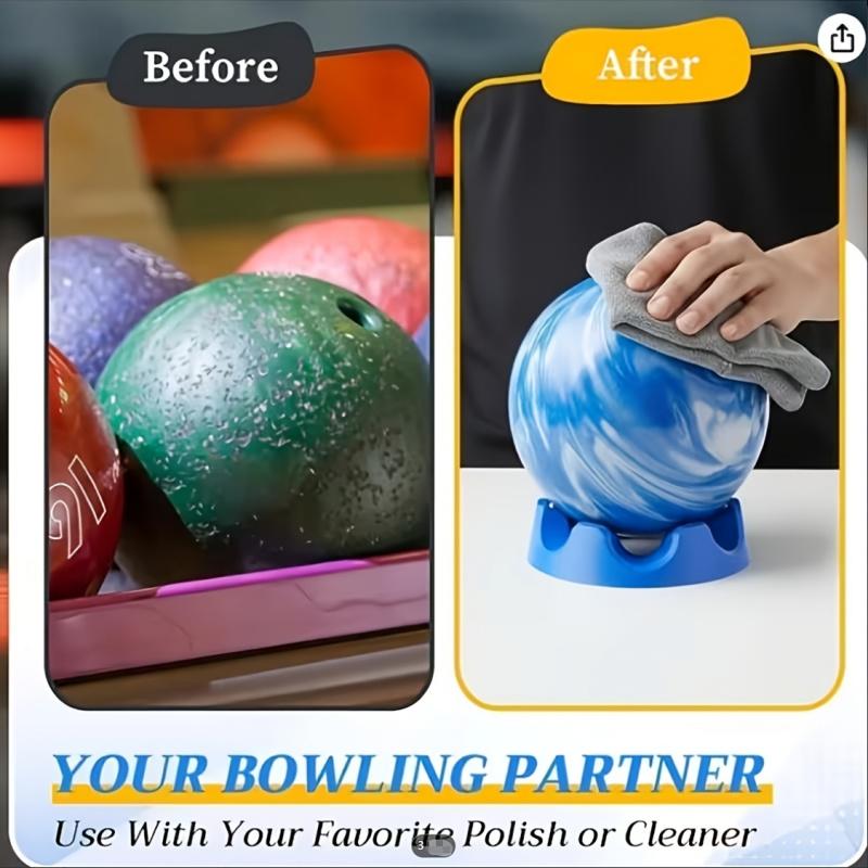 1 bowling rotating bracket, 360 smooth rotating cup holder, with easy-to-use multi-angle grip, suitable for general accessories of bowling, achieving the best performance, cleaning and polishing effect.