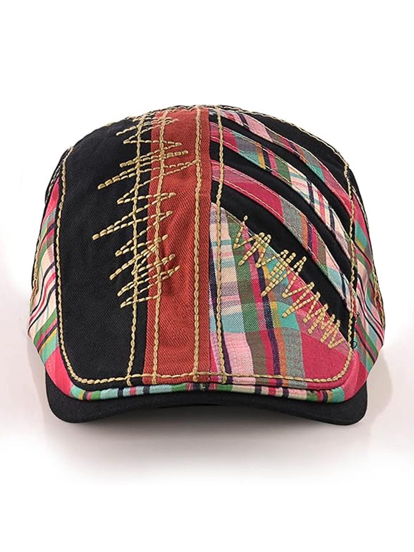 Newsboy Cap for Men Beret Hat Casual Buckle Adjustable Cabbie Gatsby Hats Driving Flat Caps