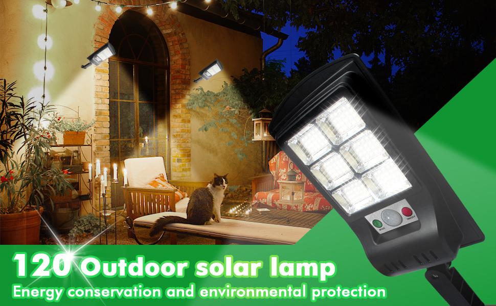 Solar Lights Outdoor, 1000 Lumens Motion Sensor Security Light - Waterproof Solar Lights for Patio, Front Door, Deck, Fence, Gutter, Yard, Porch