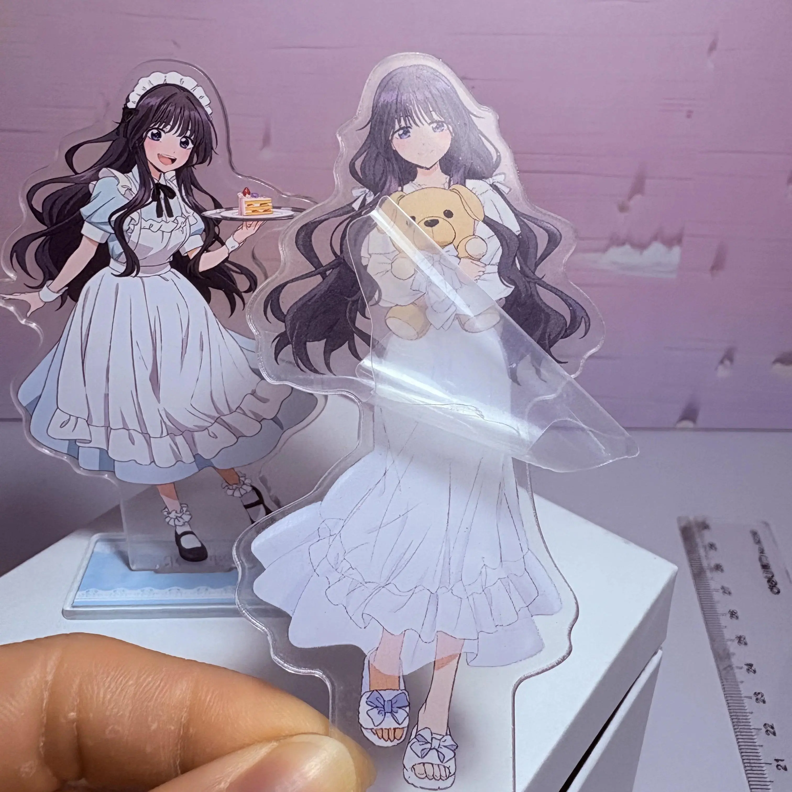 Anime The Fragrant Flower Blooms with Dignity Kaoruko Waguri Cosplay Acrylic Stand Cute Acrylic Figure Desktop Ornament Props