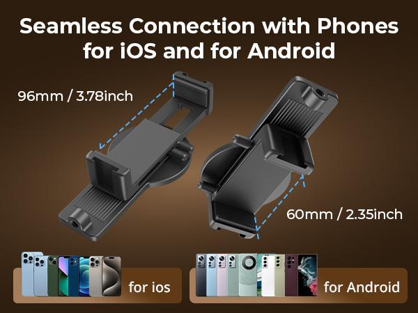 SmallRig Phone Vlog Selfie Monitor Screen for iphone17 Pro/MAX for Huawei for S24/S25, w/Magnetic Phone Holder Clip Mount & Wireless Remote, Sync Rear Camera for Selfie Vlog Live Stream Phone Filmmaking - 4851B