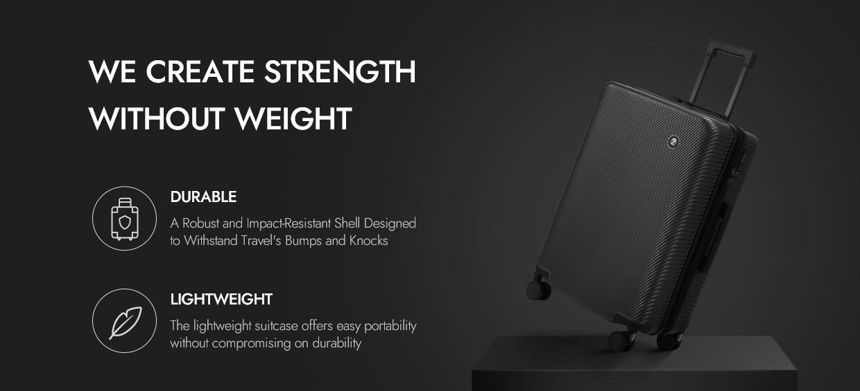 Zitahli TrekMate Pro 24 Inches TSA Lock with Spinner Wheels Expandable High-Capacity Hard Shell Travel Luggage