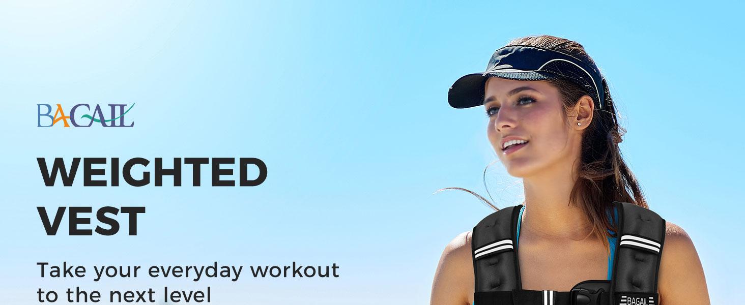 【SpringStatements】BAGAIL Weighted Vest, 5lbs/8lbs/10lbs/12lbs/15lbs/20lbs/25lbs/30lbs Weight Vest with Detachable Phone Pouch, Rucking Vest for Women, Men, Walking, Training, Running 【SpringStatements】BAGAIL Weighted Vest, 5lbs/8lbs/10lbs/12lbs/15lbs/20lbs/25lbs/30lbs Weight Vest with Detachable Phone Pouch, Rucking Vest for Women, Men, Walking, Training, Running