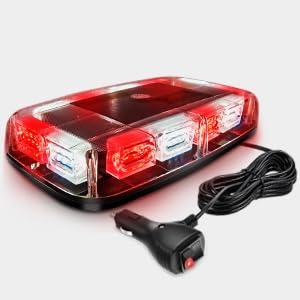 Nilight 12 Inch Roof Top Strobe Lights, 48LED Hazard Light with Magnetic Mount, Suitable for Cars, Trucks, Tractors, and Snow Plows Vehicle Automotive