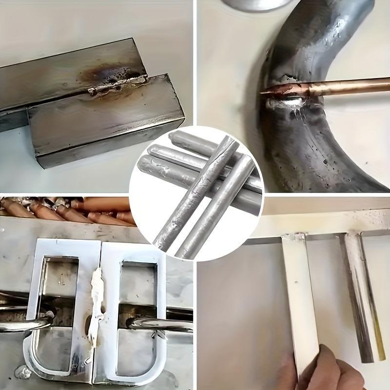 6pcs Low Temp Welding Rods, Quick Melting for Water Tower & Pipe Repair, Durable Construction, Easy Application